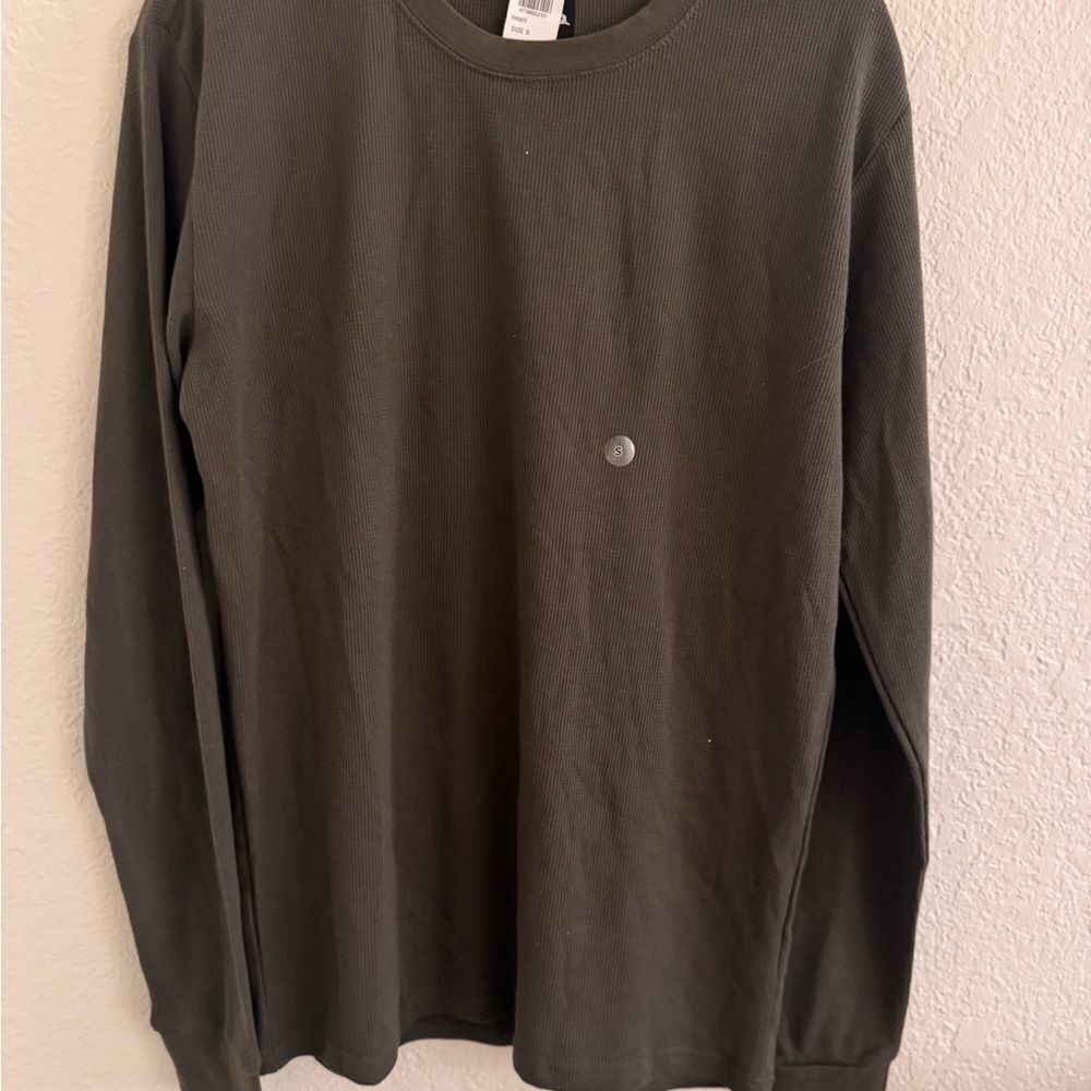 RSQ Men's Olive Green Long Sleeve Shirt